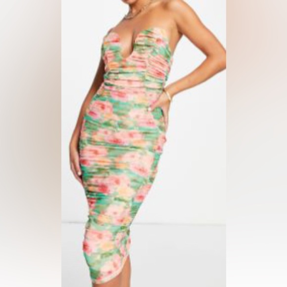 ASOS DESIGN floral midi dress